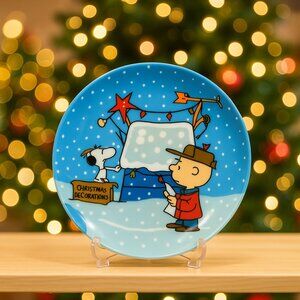 Peanuts Charlie Brown Christmas 60th Anniversary 4 Appetizer Plates
